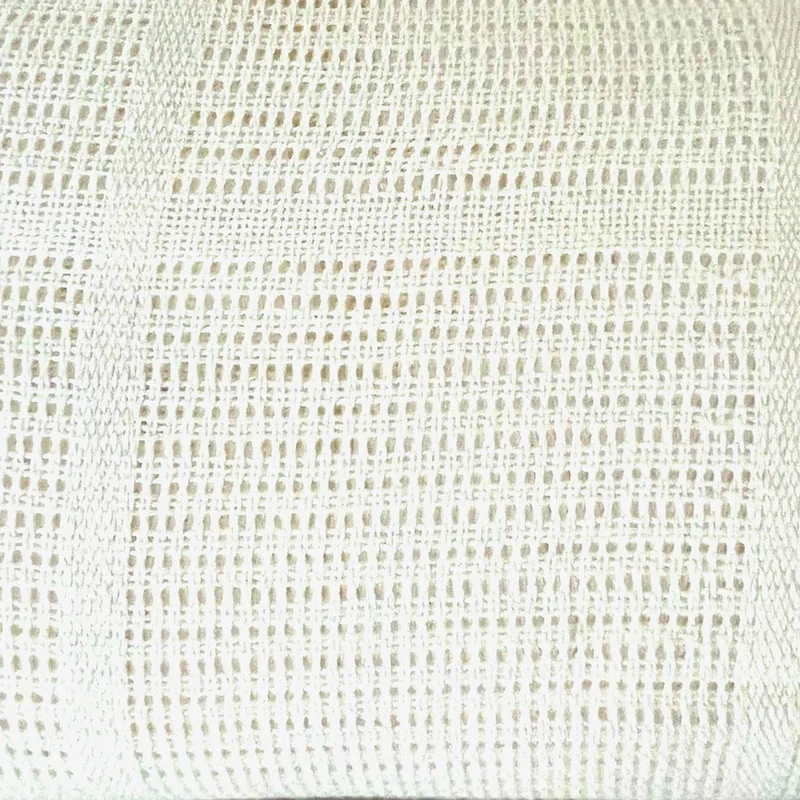 Waffelpiqué Stoff Netz Design uni Vanille