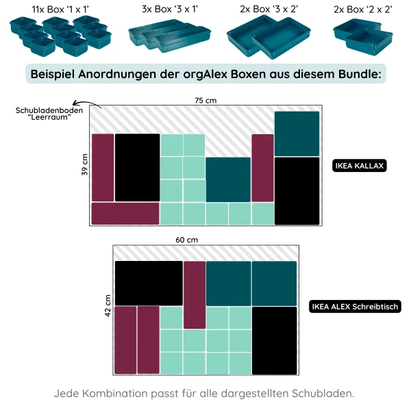 orgAlex Box-Bundle '8x5' #2 - berry