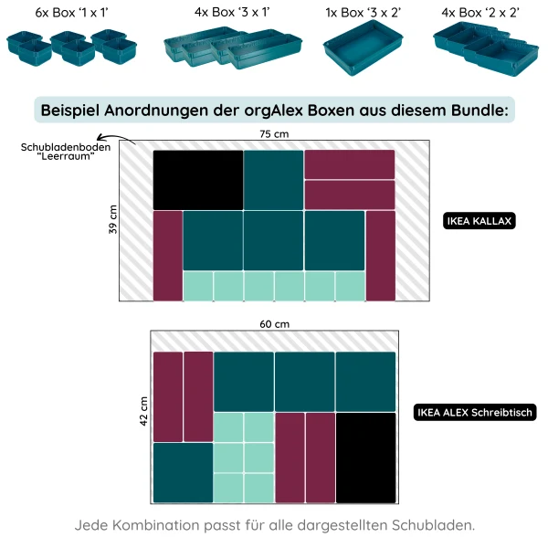 orgAlex Box-Bundle '8x5' #1 - berry