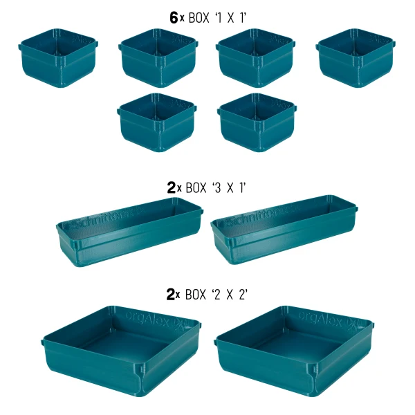 orgAlex Box-Bundle '4x5' #2 - petrol