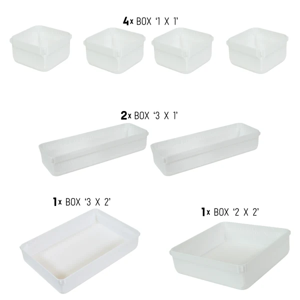 orgAlex Box-Bundle '4x5' #1 - white