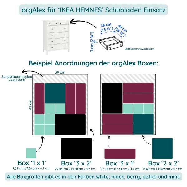 orgAlex Box '1 x 1'