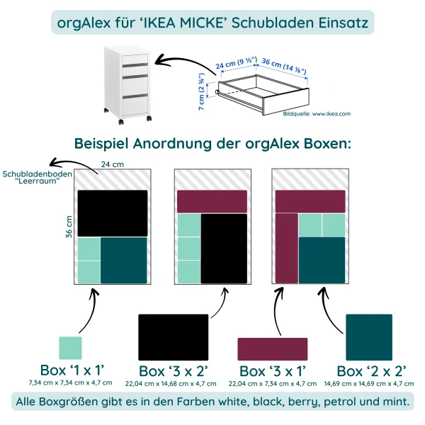orgAlex Box '1 x 1'