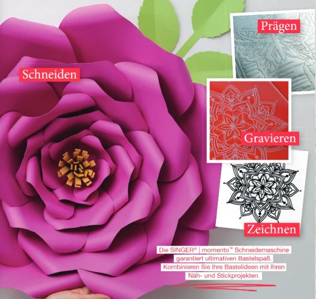 SINGER momento - der Plotter für alle Kreative - kann plotten, schneiden, gravieren, malen und stanzen