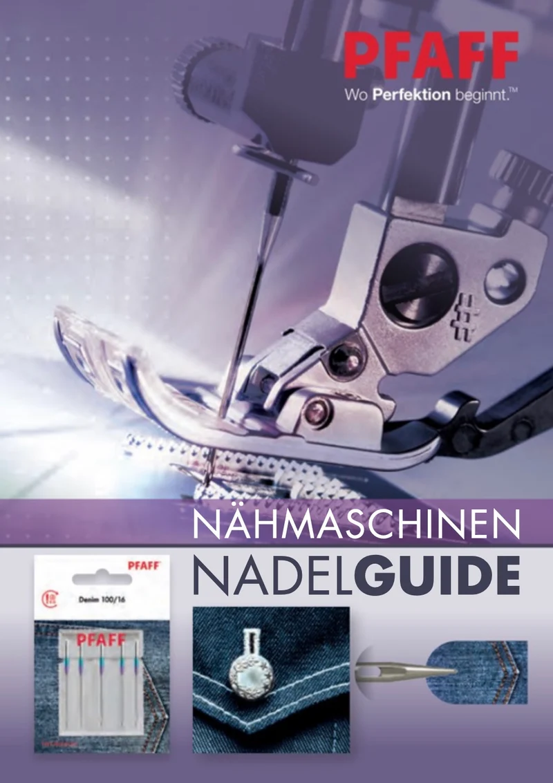 PFAFF KATALOGE - für Nadeln, Füsschen, Zubehör, Scheren und Vliesguide