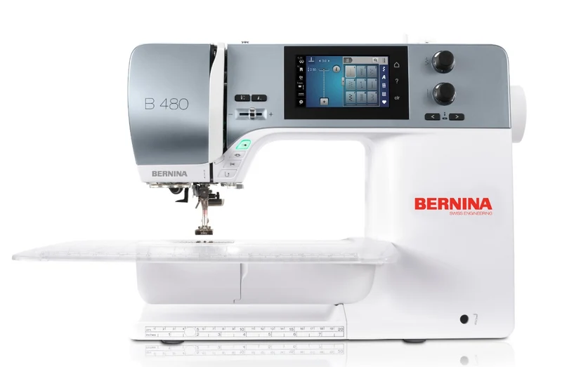 BERNINA - B480 - wunderschönes Design mit Kniehebel und Anschiebetisch