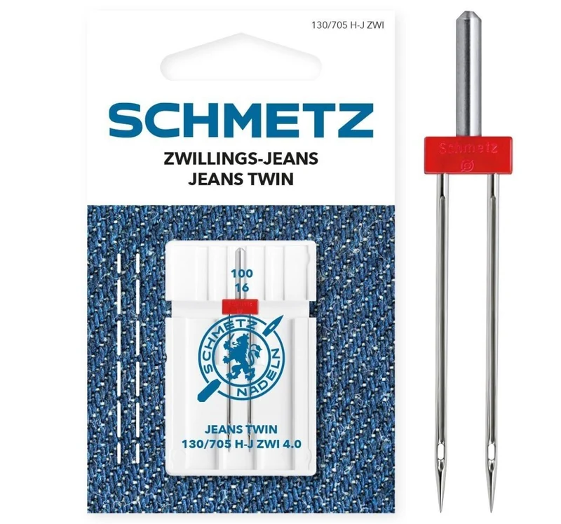 SCHMETZ Zwillingsnadel Jeans 130/705 H ZWI – Doppelnähte auf Jeans