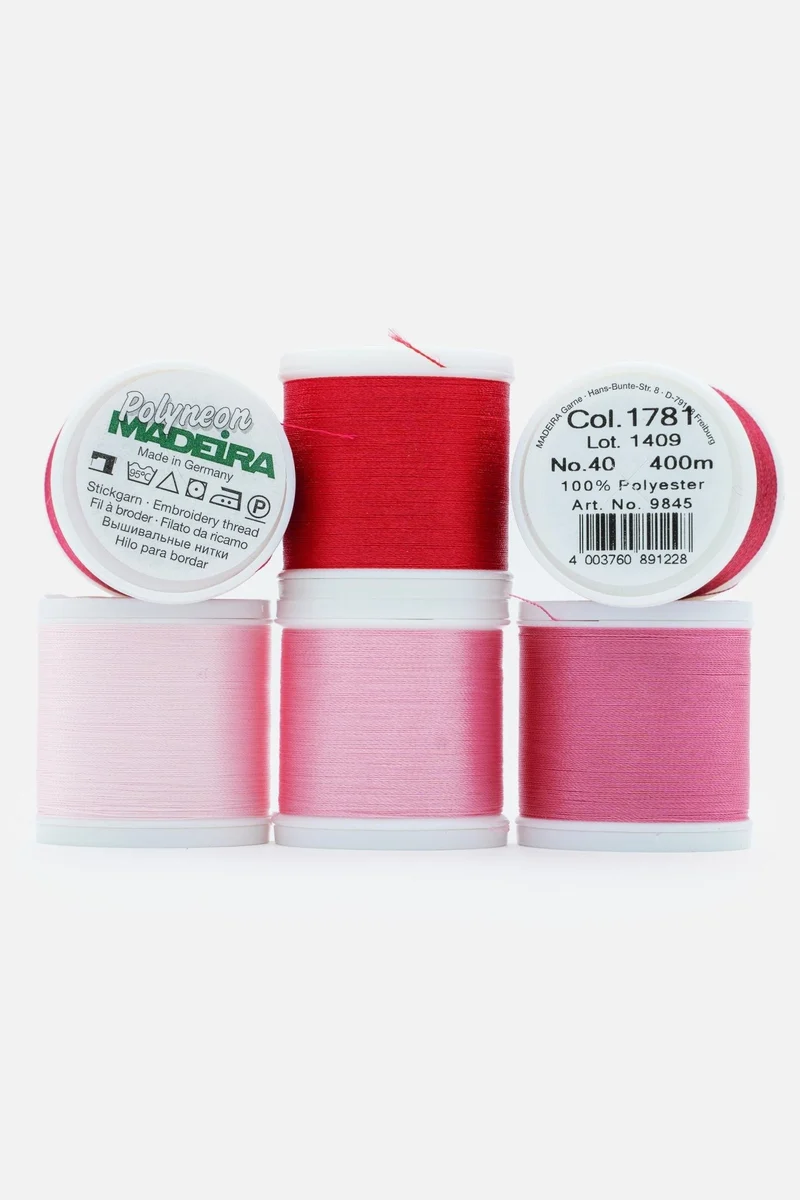 Madeira Polyneon 40 Stickgarn-Set »Valentine« – 6 × 400 m