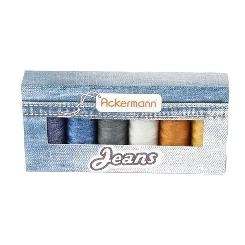 Ackermann Garnset Jeans – robustes Nähgarn für Jeans