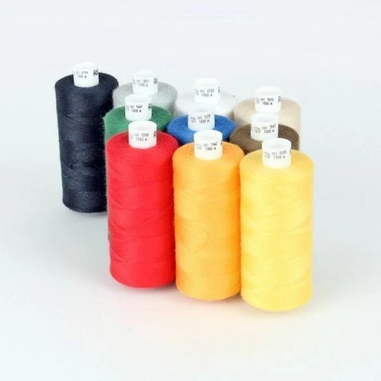 Ackermann Garnset bunt – Allesnäher (100 % Polyester, OEKO-TEX)
