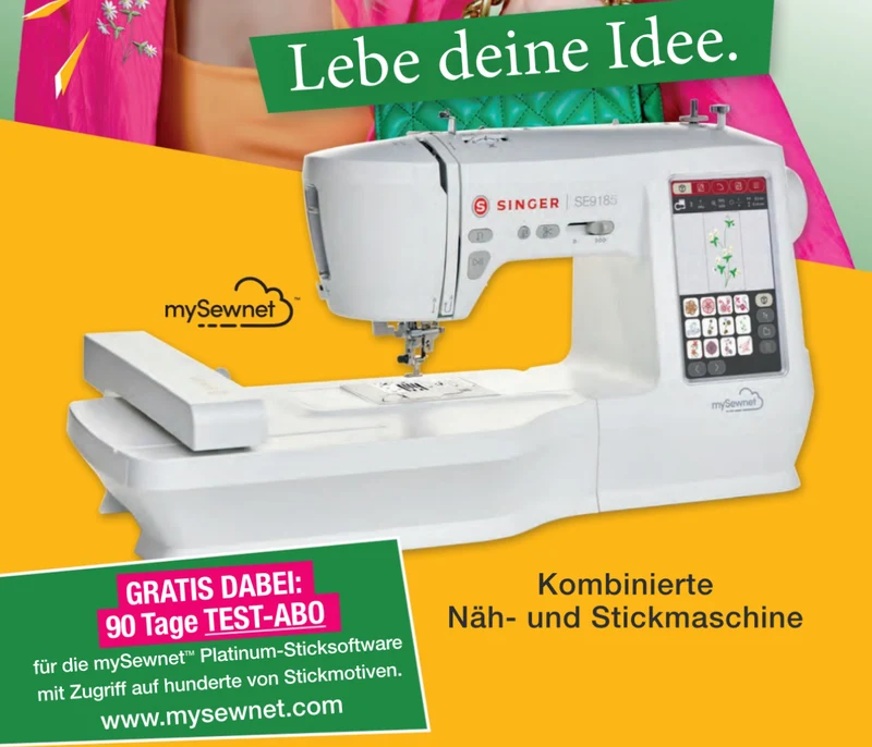 SINGER SE9185 - Die Nähmaschine, die auch sticken kann - LIEFERBAR AB ANFANG MAI