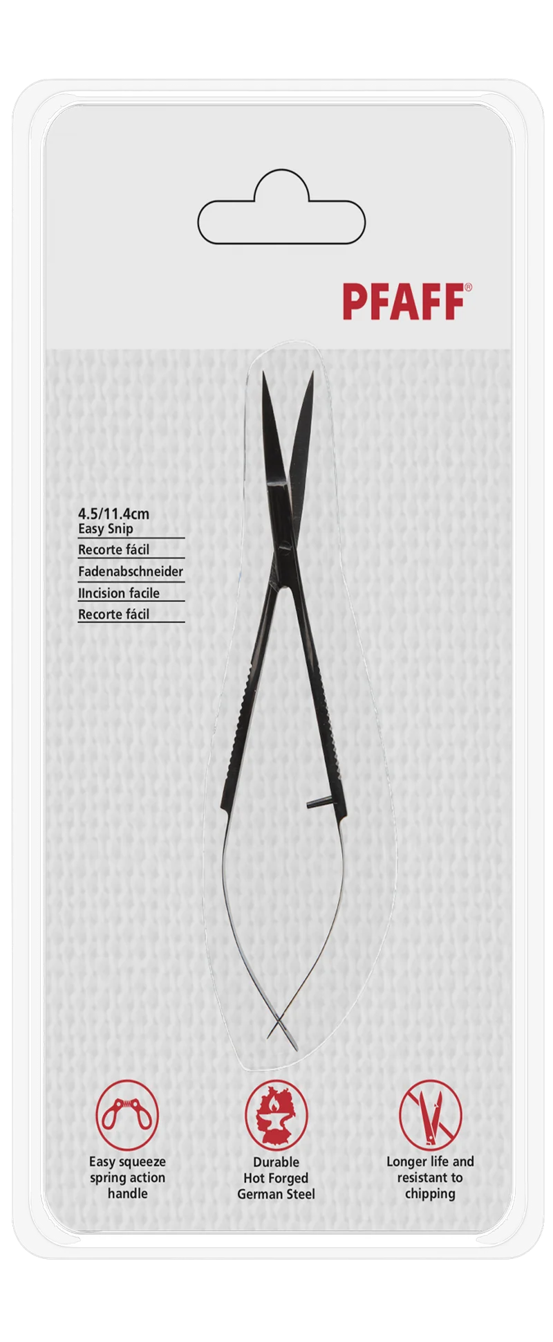 PFAFF Fadenabschneider 11,4 cm mit EASY SQUEEZE Federgriff