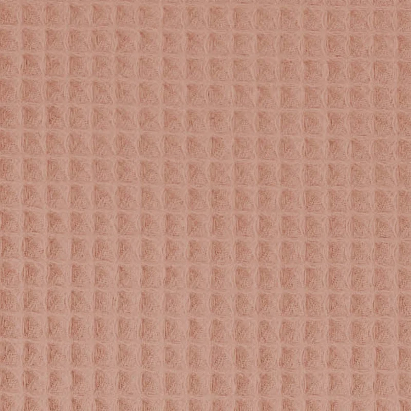 Waffelpiqué Stoff Uni Babyrosa Dunkel