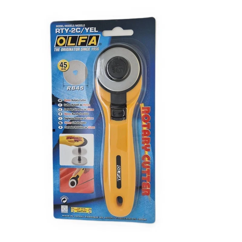 OLFA Rollschneider 45 mm – präziser Zuschnitt für Patchwork