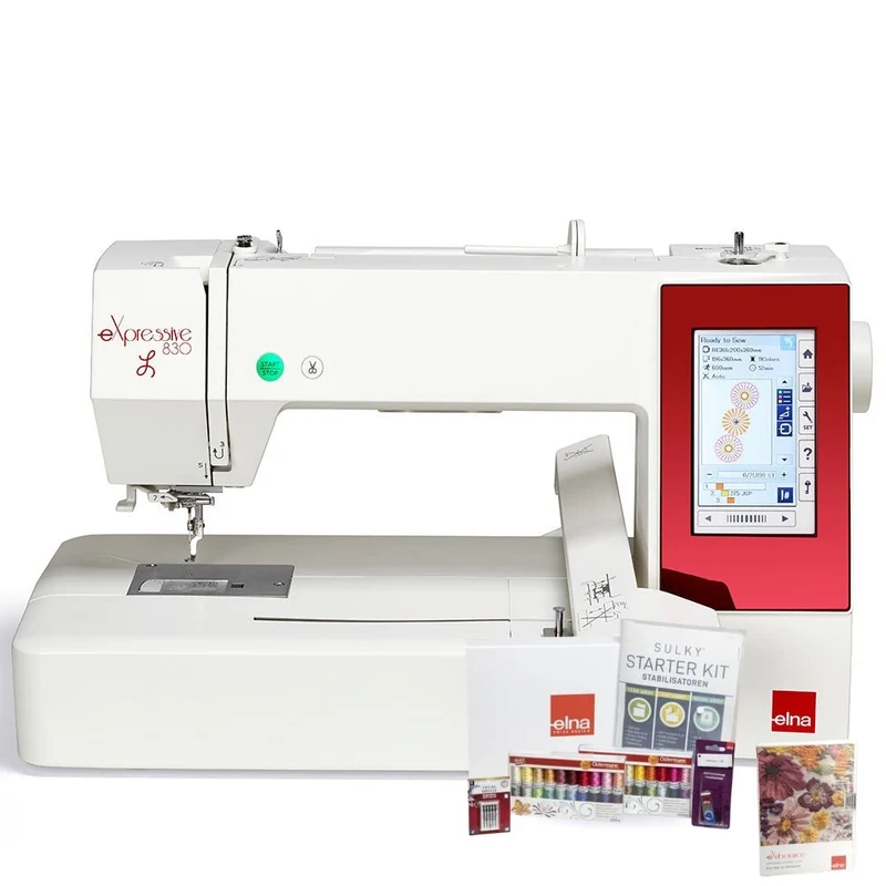 Elna eXpressive 830L mit Kreativ Komplett Set GRATIS