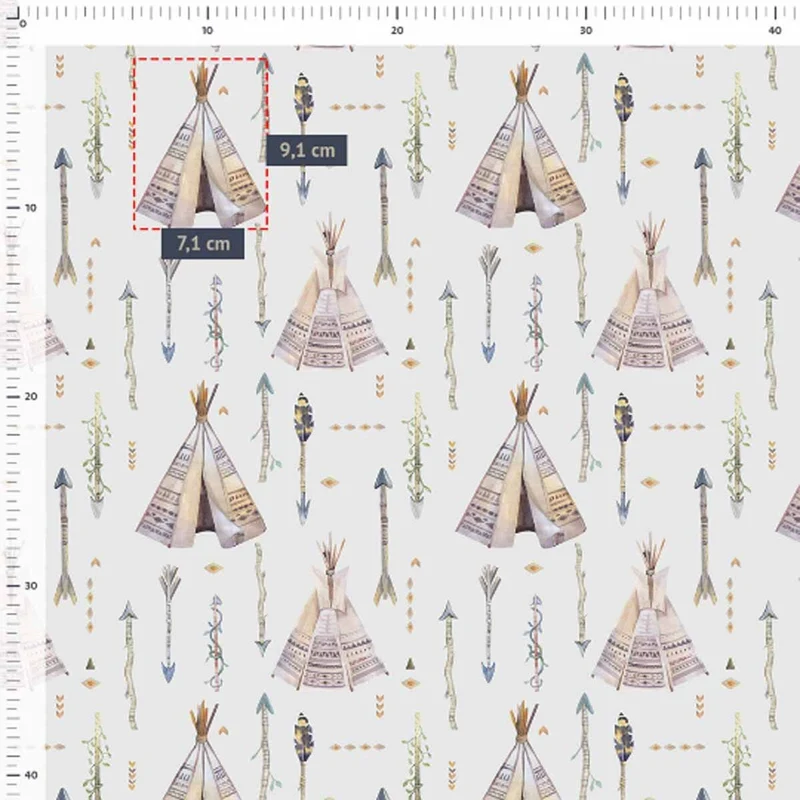 Baumwollstoff Tipi Zelt