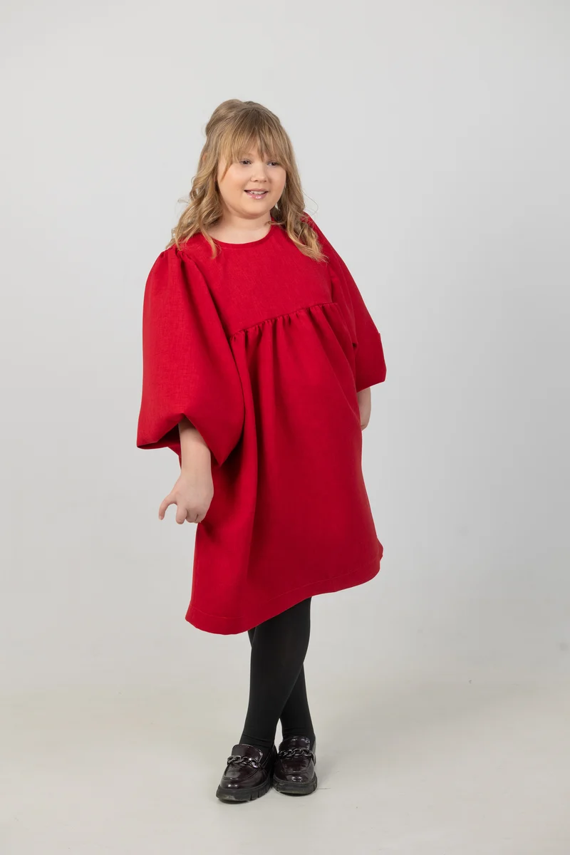 Mädchenkleid „Maja“ – Schnittmuster & Nähanleitung (Gr. 104–152)