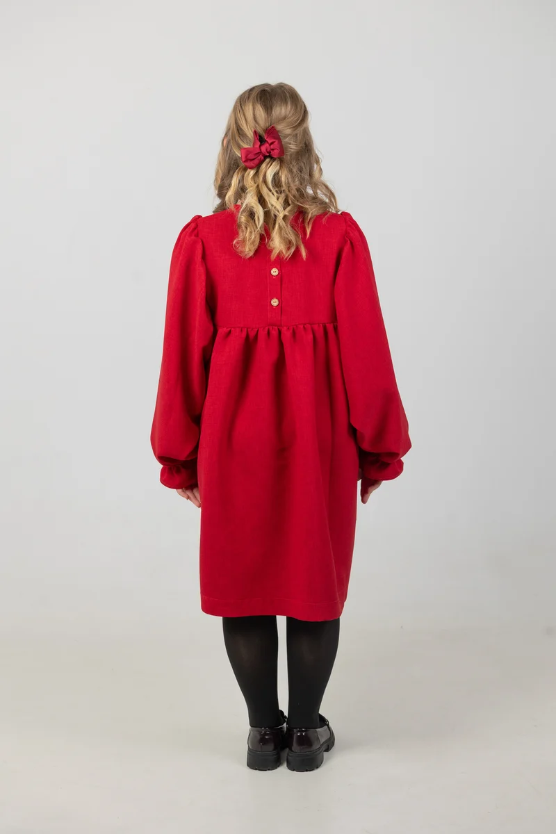 Mädchenkleid „Maja“ – Schnittmuster & Nähanleitung (Gr. 104–152)