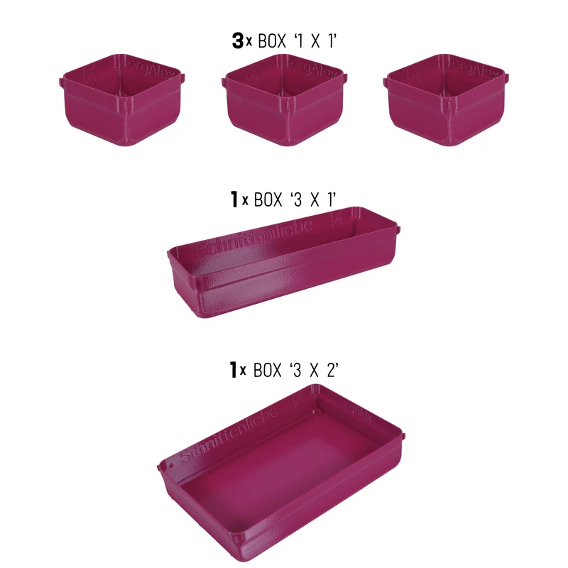 orgAlex Box-Bundle '3x4' #2 - berry