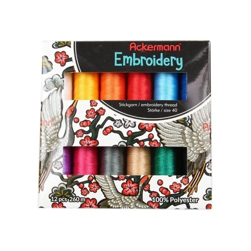 Ackermann Stickgarn Set – brillante Stickergebnisse