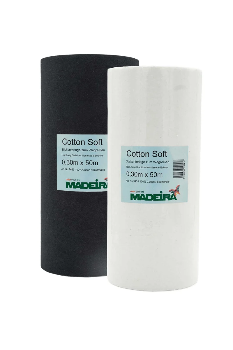 Madeira Cotton Soft Tear-Away Stabilizer 30 cm × – 50 m