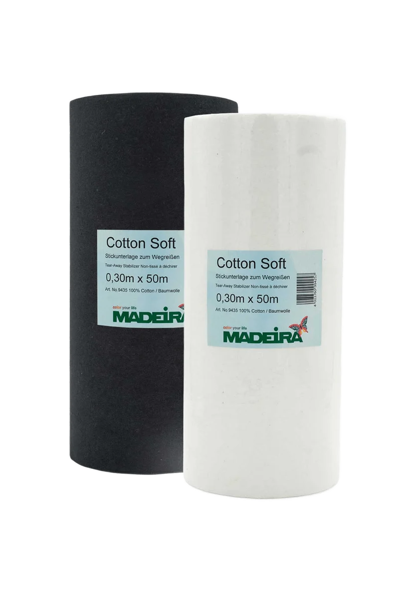 Madeira Cotton Soft Tear-Away Stabilizer 30 cm × – 50 m