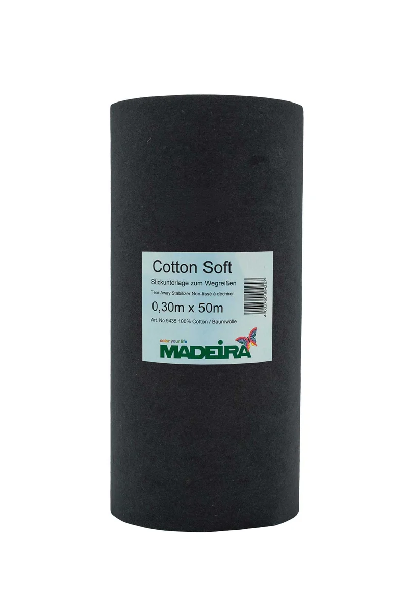 Madeira Cotton Soft Tear-Away Stabilizer 30 cm × – 50 m