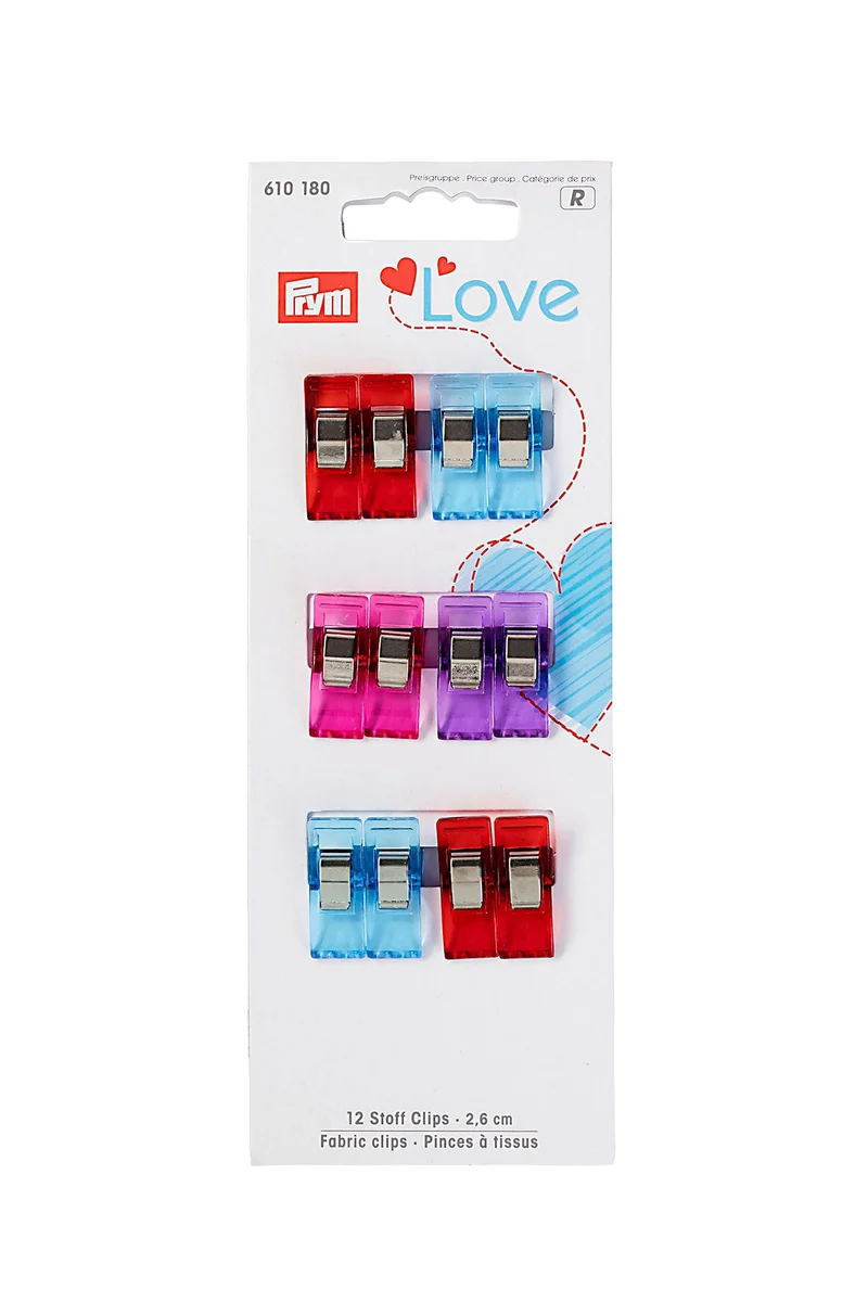 PRYM Love Stoff Clips 2,6 cm (12 Stück)