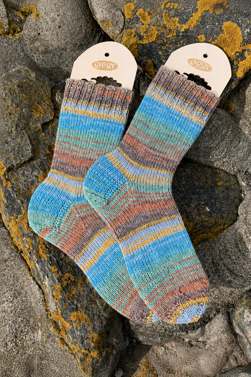 Strickanleitung Socken aus 6-fädigem Garn (PDF)