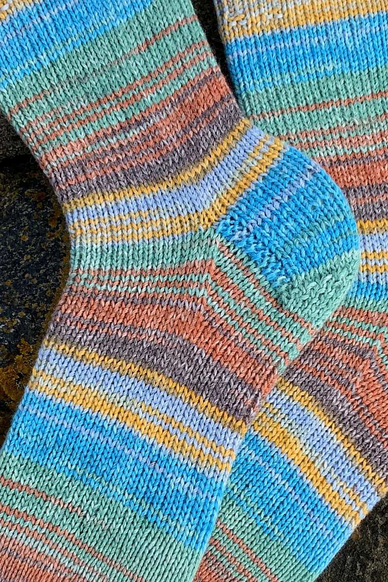 Strickanleitung Socken aus 6-fädigem Garn (PDF)