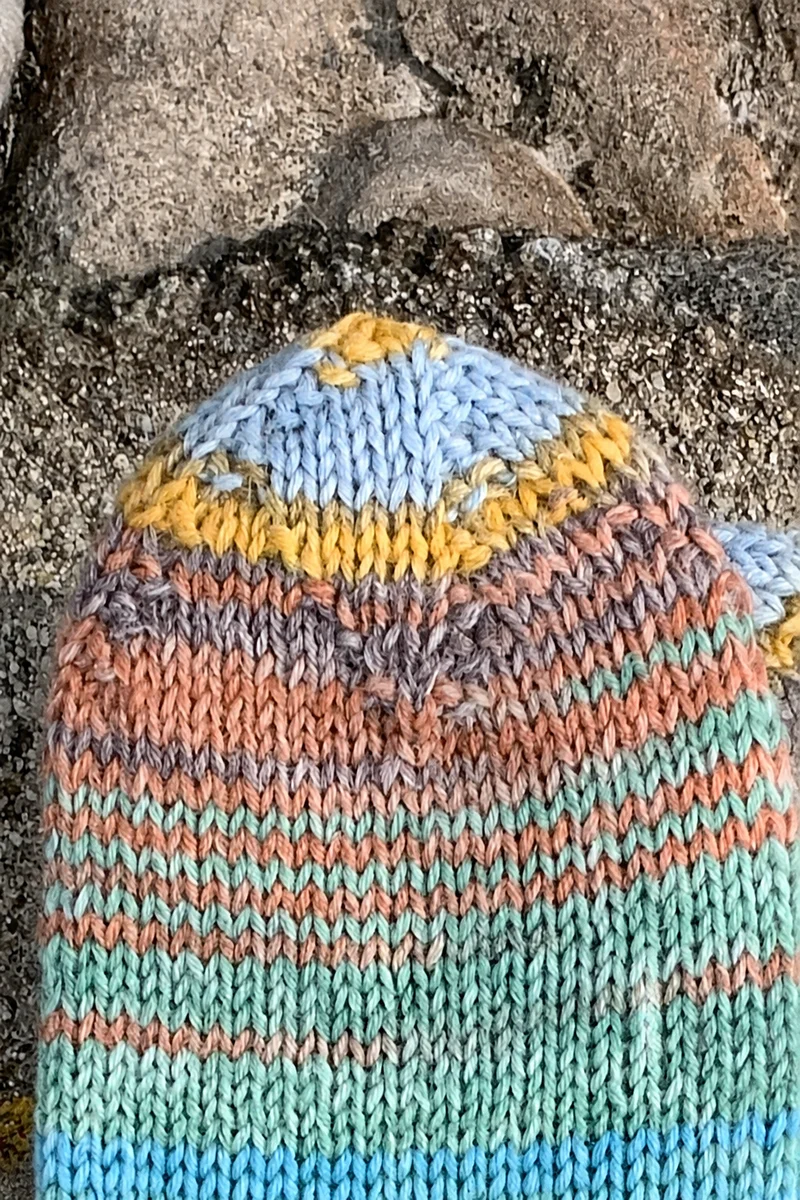 Strickanleitung Socken aus 6-fädigem Garn (PDF)