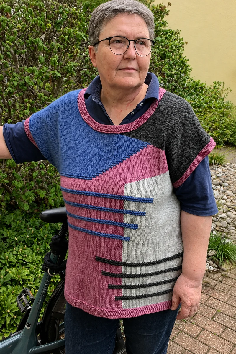 Strickanleitung Intarsia Magic Slipover (PDF)