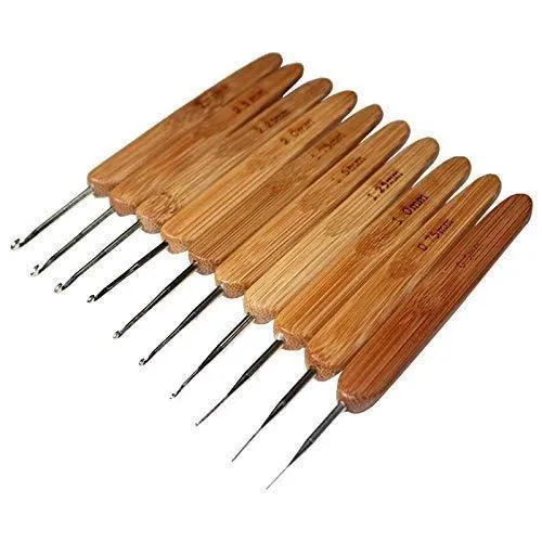 Bamboo Crochet Hook Needle Set