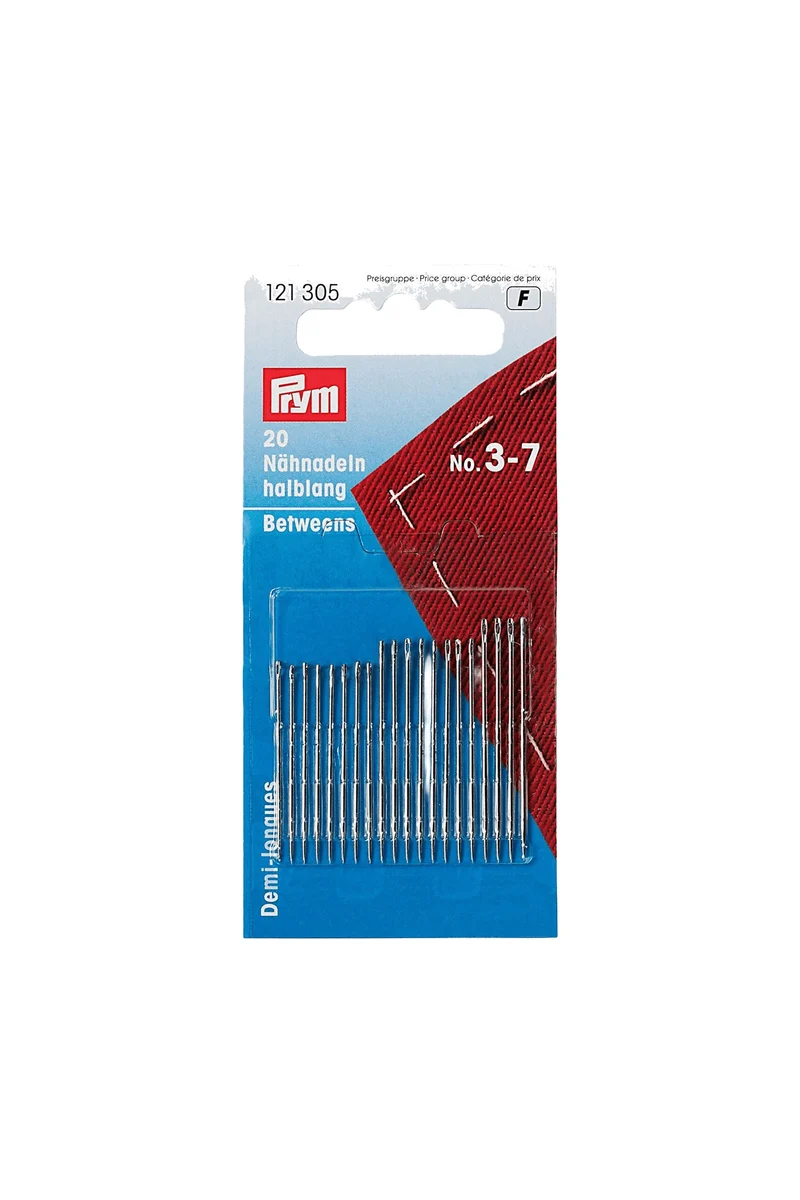 PRYM Nähnadeln halblang Nr. 3-7 (20 Stück)