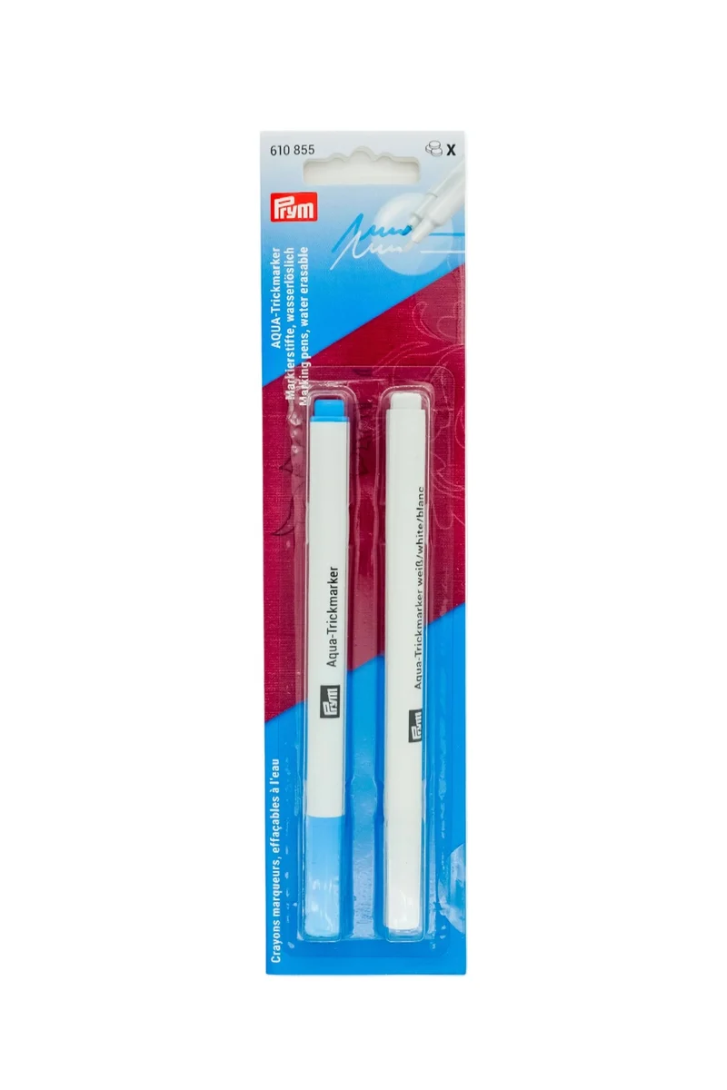 PRYM - AQUA Trickmarker weiß und türkis (2er-Set)