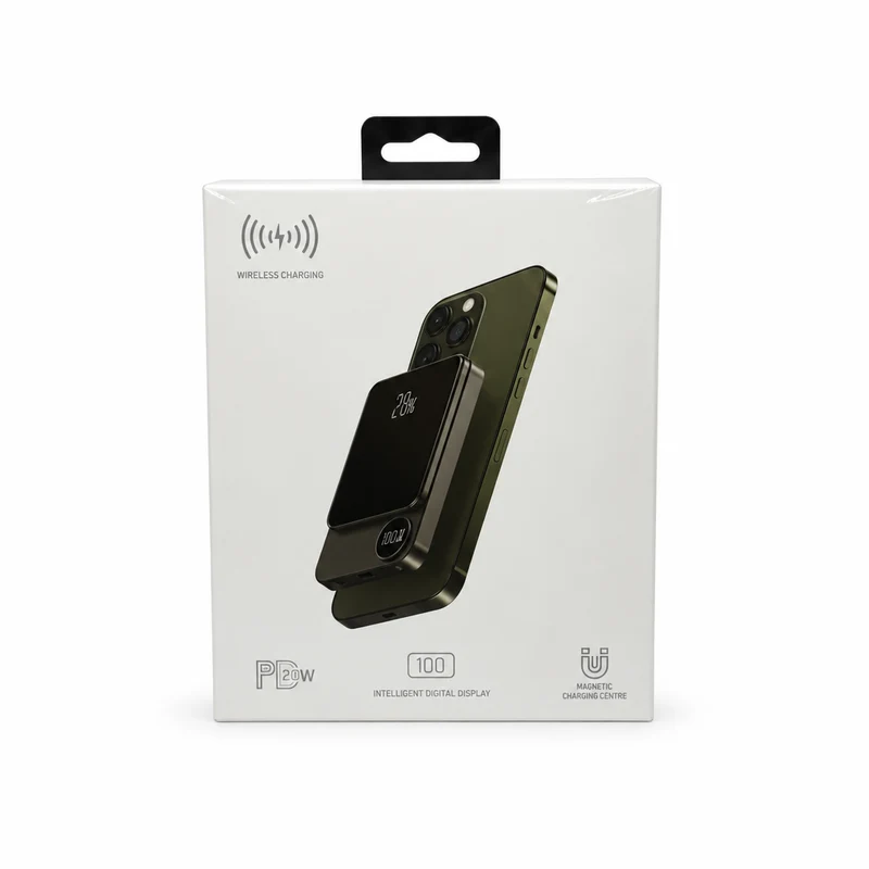 Magnetische Wireless Powerbank Model Q9 Plus – 10.000 mAh – PD 20W – Schwarz