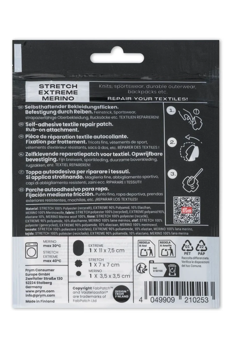 PRYM Rub-on Patch REPAIR KIT