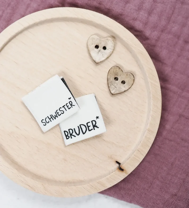 Bruder - Klapp-Weblabel - Label-Set by Paul & Clara