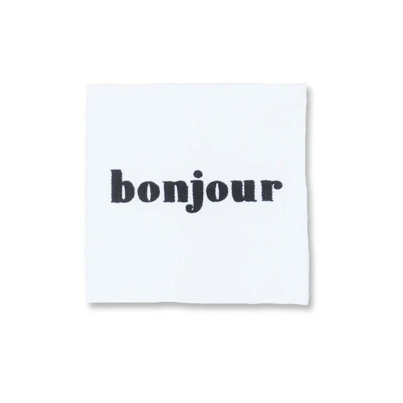 Bonjour - Baumwolllabel - Label-Set by Paul & Clara