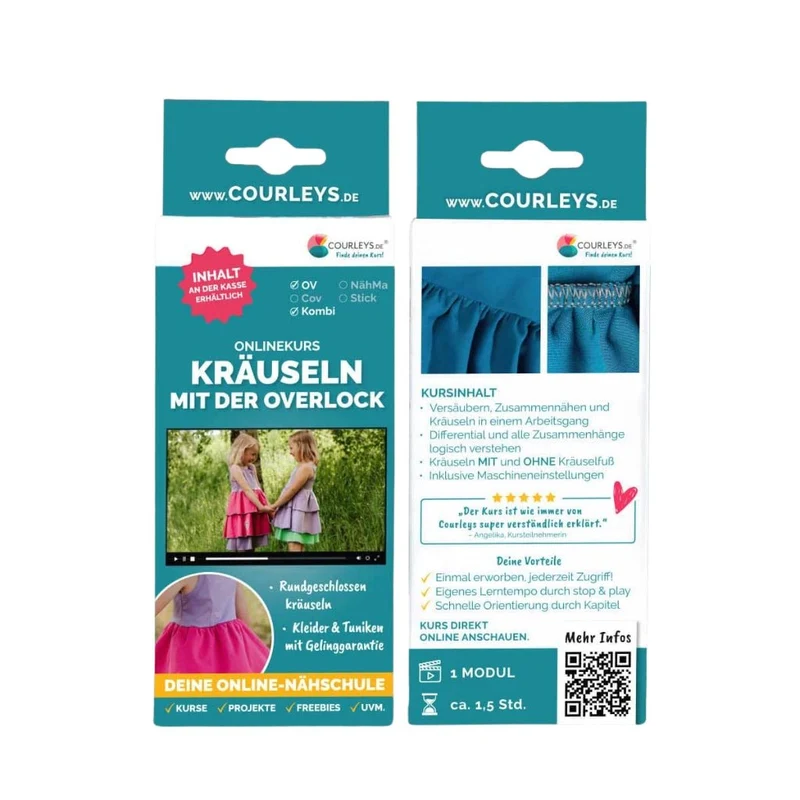 Kräuseln mit der Overlock