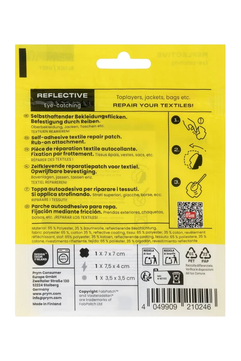PRYM Rub-on Patch REFLECTIVE