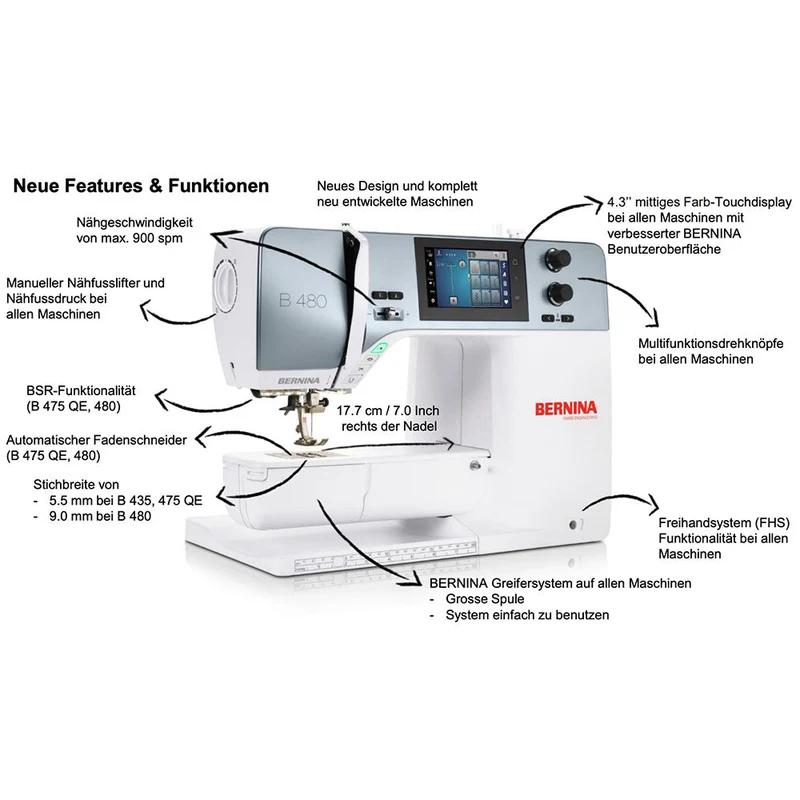 Bernina B 480 inkl. L-Trolley