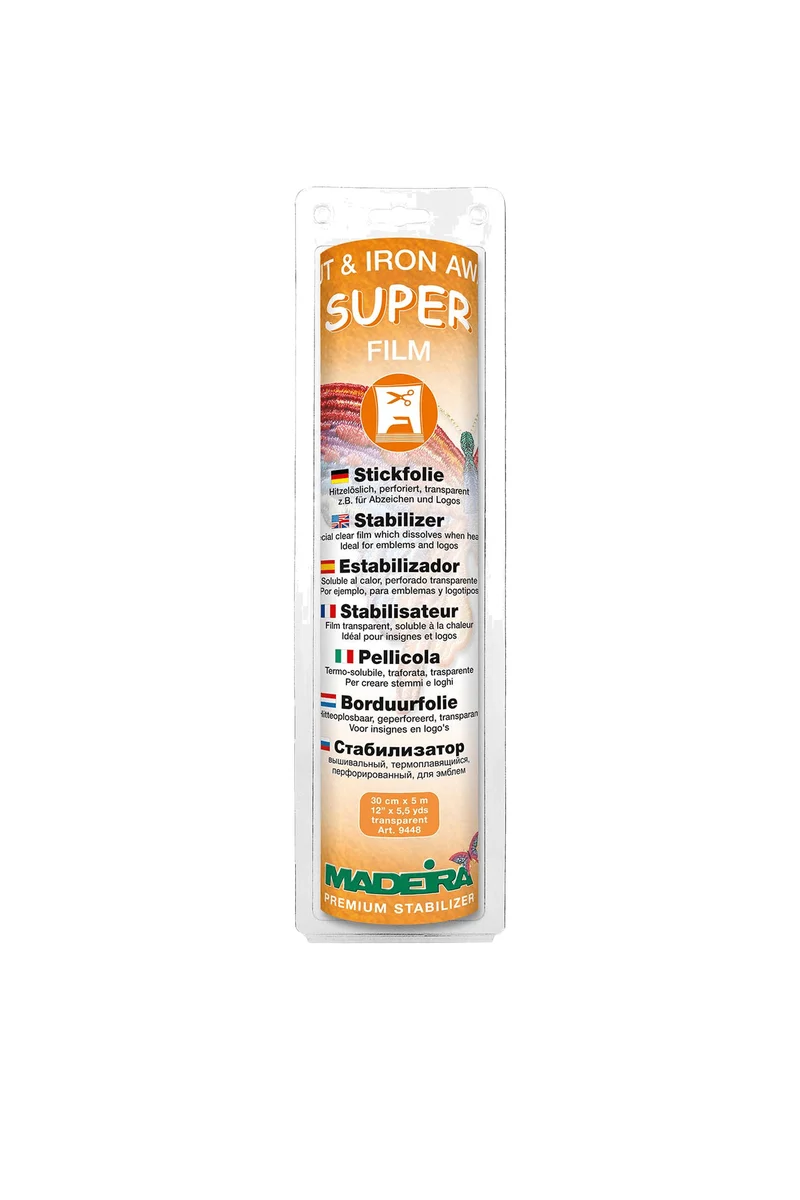 Madeira Super Film Cut & Iron Away – 0,3 × 5 m