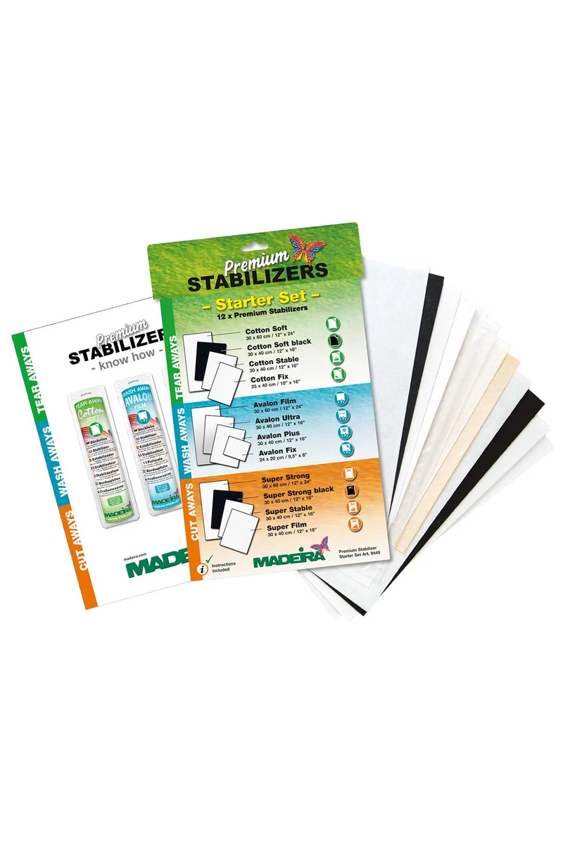 Madeira Premium Stabilizer Starter Set – 12 Proben