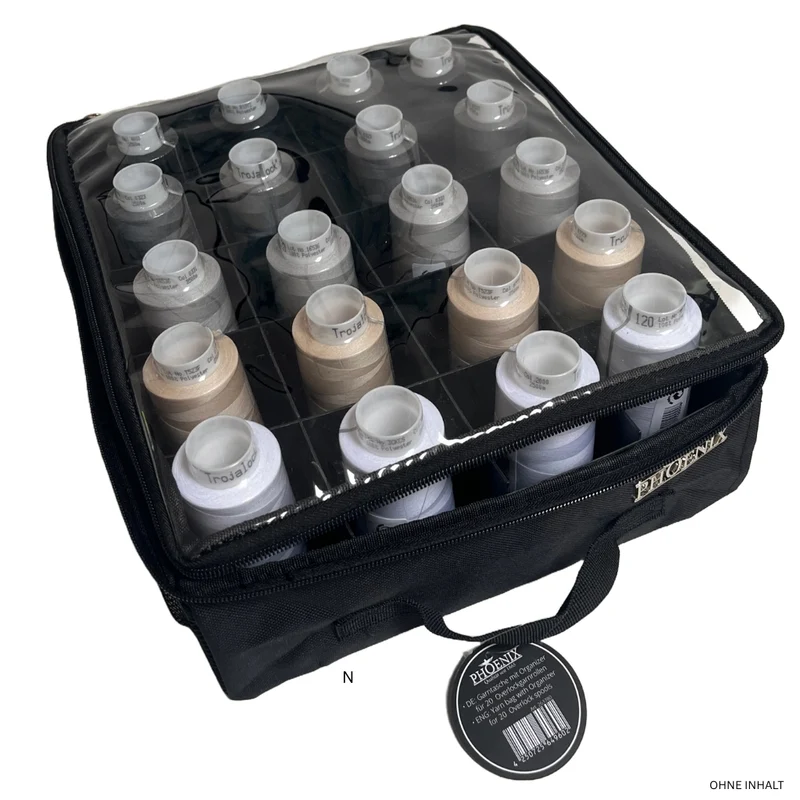 Phönix Garntasche für 20 Overlock Garnrollen