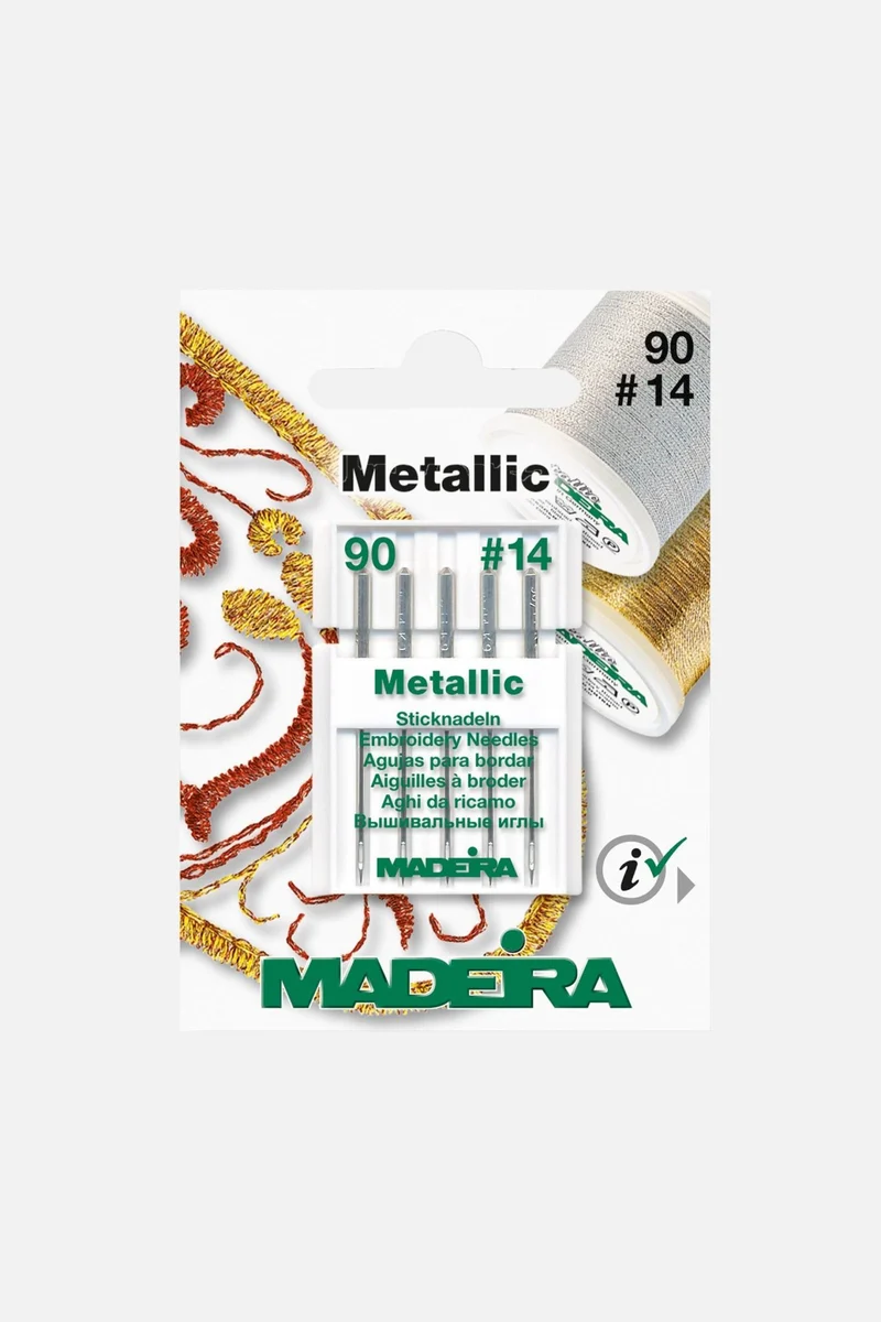 Madeira - Metallic Sticknadeln - Stärke 90 - 130/705 H-E