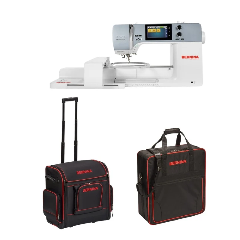 Bernina B 570 mit SDT-Stickmodul inkl. Bernina L-Trolley Set