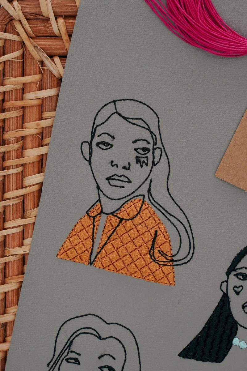 Stickdatei Fashion Scribbles