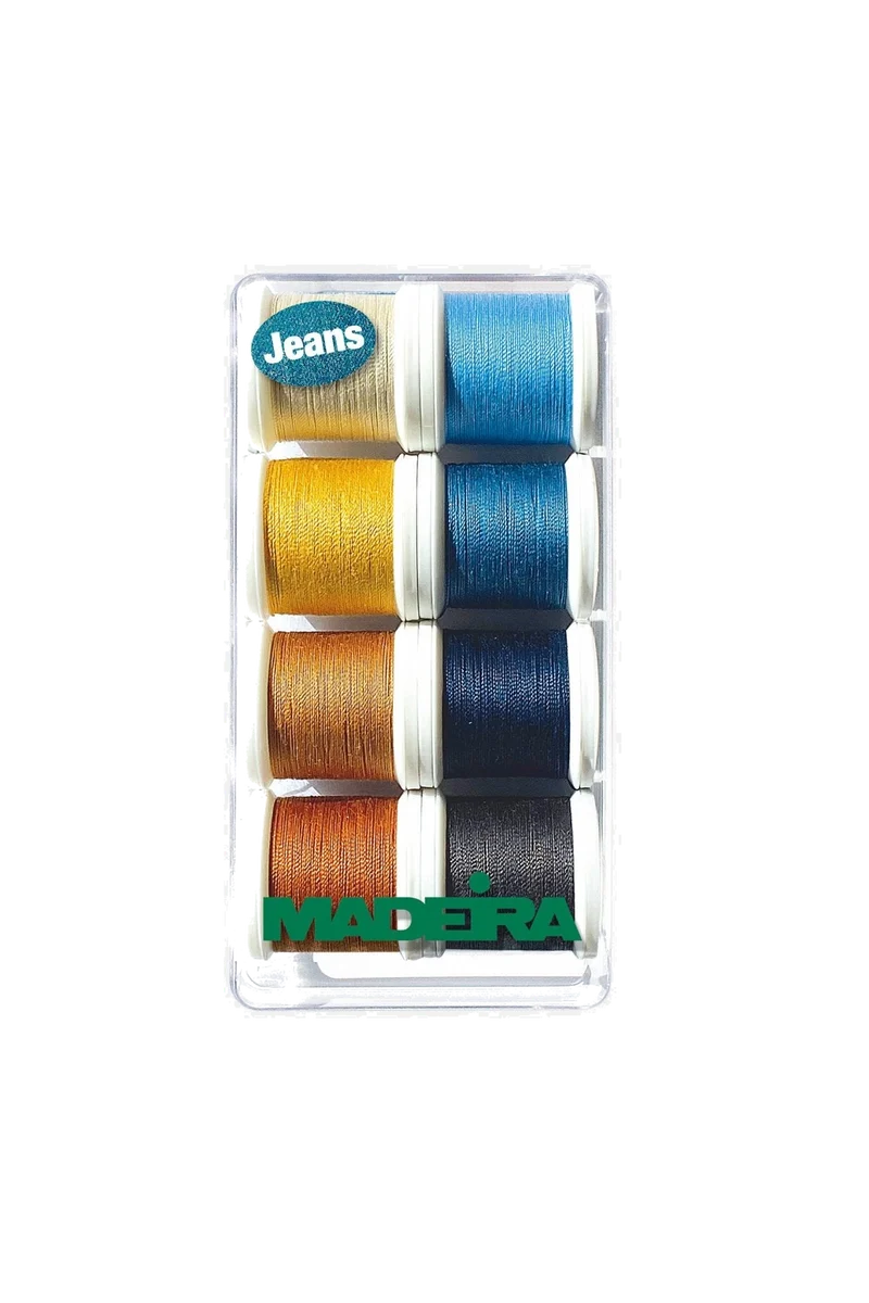 Madeira Aerofil Jeansgarn-Set 8005 – 8 × 100 m