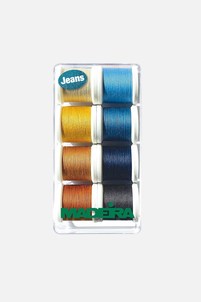Madeira Aerofil Jeansgarn-Set 8005 – 8 × 100 m